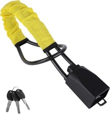 Seat Belt Lock Steering Wheel Lock Car Security Anti-Theft Device Yellow