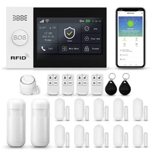 Touch Screen Alarm System for Whole House Security, WiFi Wireless Home Alarm ...
