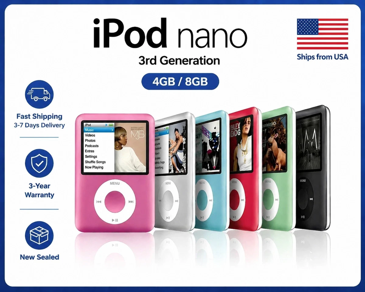 Apple iPod iPod Nano 3rd Generation MP3 Players for sale | eBay