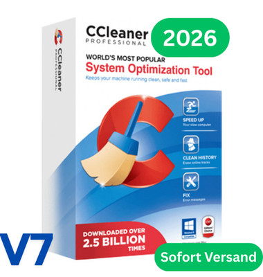 CCleaner Professional 7 Fur Windows | Key schnell per Mail - 1 Jahr / 1 Gerät