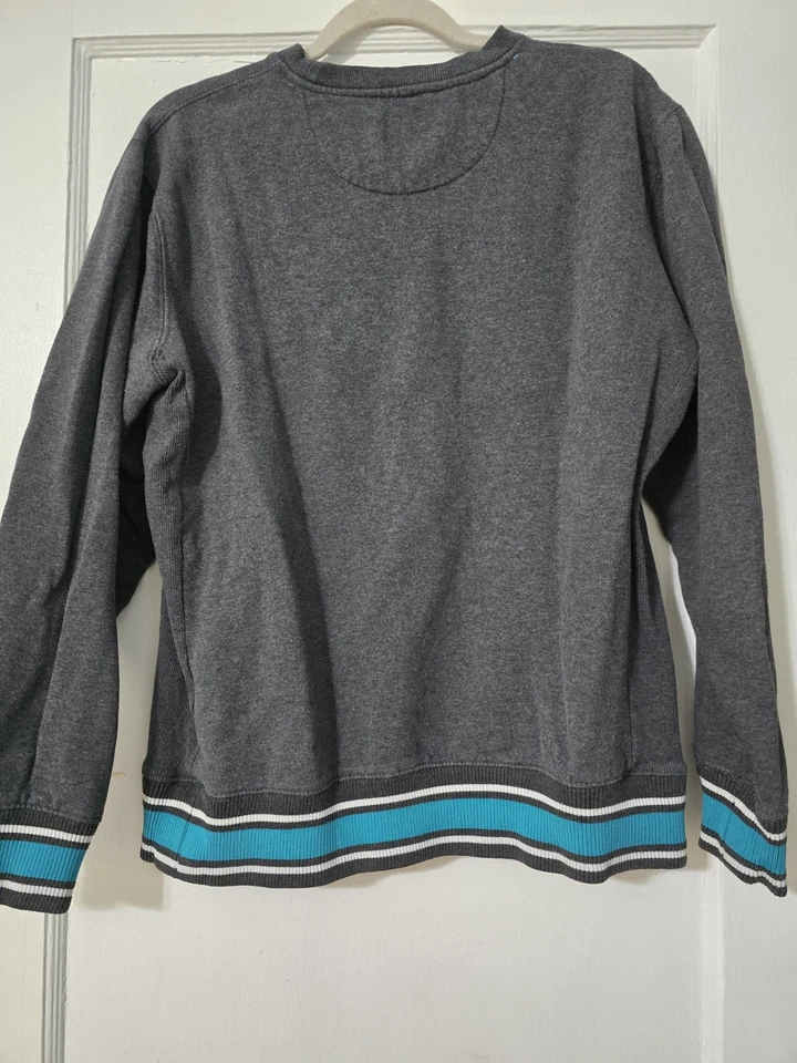 Charlotte Hornets Baloncesto Hombre Grande Gris Bordado Sudadera UNK NBA Foto 2 de 4