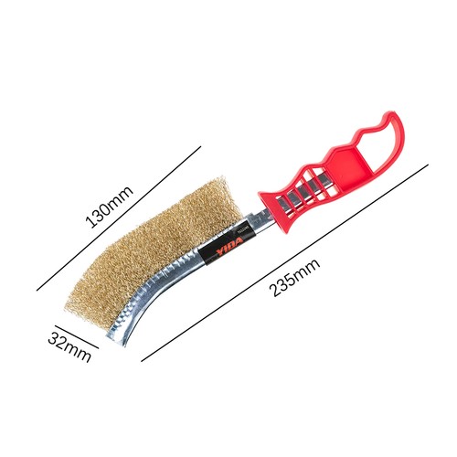 1PCS Tool Wire Brush Handheld BBQ Stainless Steel Metal Rust Removal Clean Brush - Photo 3/8