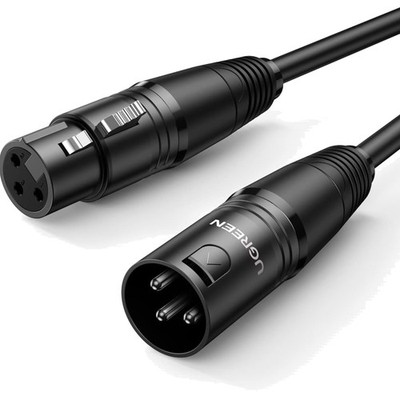 XLR-Kabel, XLR-Lautsprecherkabel, 3-poliges Stereo-Mikrofonkabel, Stecker auf...