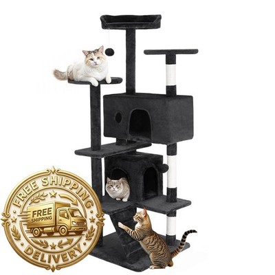 Fdw Cat Tree 54In Cat Tower Multi-Level Durable Cat Scratching Fun Cat Jumping