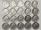 lot: 20 1946 & 1948 90% silver Roosevelt dimes