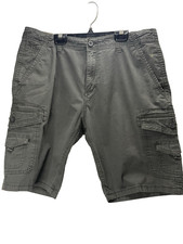 Weatherproof Vintage Cargo Shorts Size 34 Men  s Army Green Cotton Spandex