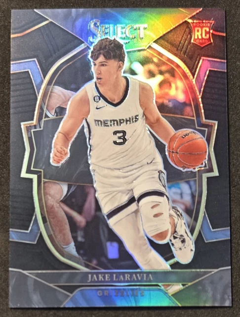 2022-23 Select Jake LaRavia Concourse Black Prizm Prizm #1/1 RC L.A. LAKERS