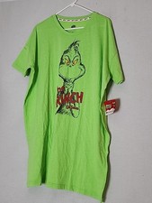 Dr. Seuss The Grinch Sleepware Shirt New - One Size Fits Most 36in Long