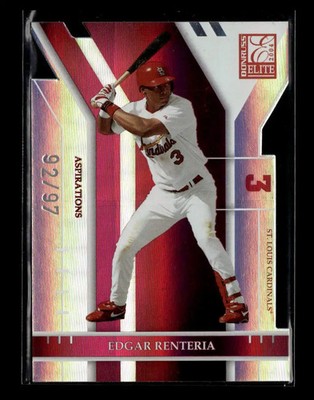 Edgar Renteria 2004 Donruss Elite Extra Edition Aspirations Die-Cut #144 #/97