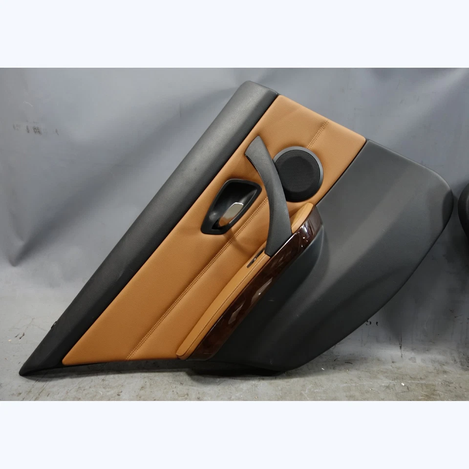 BMW E90 E91 2009-2012 serie 3 4 puertas paneles interiores traseros sillín marrón OEM Foto 3 de 4