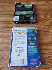NES World Games By EPYX & Baseball Lot Of 2