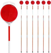 6 Pcs Driveway Markers,48 Inch Double Sided Snow Reflective Driveway Markers,Hig