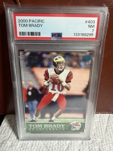2000 Pacific 2000 Rookie Tom Brady #403 (RC) PSA 7 New Slab Patriots