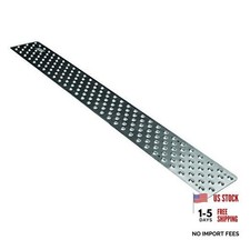 Non Slip Aluminum Stair Tread, Mill Finish 3.75" x 48" with Color Silver