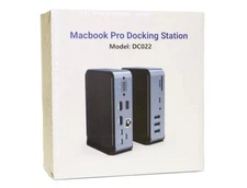 MacBook Pro USB-C Docking Station DC022 Dual HDMI VGA Ethernet SD USB Hub