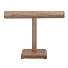 Red Oak Wooden T Bar Necklace Jewelry Display Stand USA 10