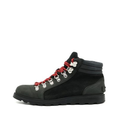 Sorel Damen NL3091-010 Stiefel schwarz rot Leder Outdoor Wanderschuhe EU 39