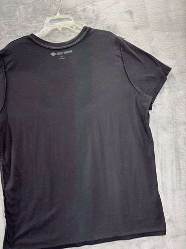 Harley Davidson 1 Logo American Flag USA Short Sleeve Tshirt XXL Black Biker HD - Picture 23 of 24