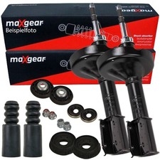2x MAXGEAR Stoßdämpfer + Domlager Rep-Satz Vorne für RENAULT CLIO 2