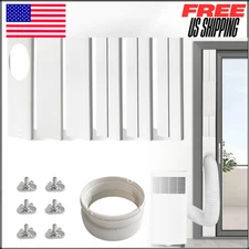 Universal  Air Conditioner Sliding Door AC Vent Kit, PVC Balcony Seal Kit, Hose