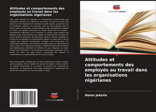 Helen Jekelle | Attitudes Et Comportements Des EmployéS Au Travail Dans Les...-image