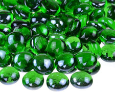 Flat Glass Gems/Marbles/Stones/Beads for Vase Filler, Table Scatter, Games - 1 L