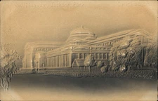 Field Museum Jackson Park Chicago Illinois ~ blimd embossed airbrushed ~ UDB