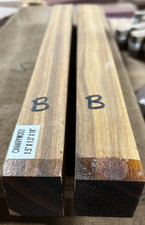 2 EXOTIC KILN DRIED CANARYWOOD TURNING BLANKS WOOD LUMBER 1.5" X 1.5" X 18" B