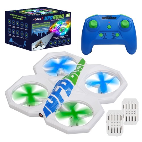 Force1 UFO 6000 Mini RC Stunt Aerial Drone with Camera, Multicolor LED Lights,