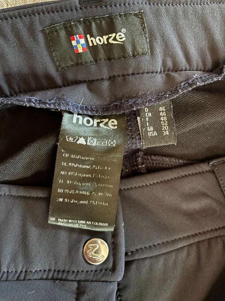 HORZE Grand Prix Womens Classic Silicone Knee Patch Equestrian Riding Breeches  - Image 3 of 3