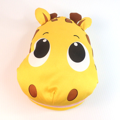 Little Tikes Hand Puppet Giraffe Plush Stuffed Animal Toy Yellow 8'' Tall