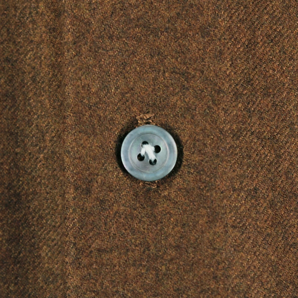 Sobrecamisa Kiton NUEVA SIN ETIQUETAS 100 % cachemir con botones talla M marrón/naranja oxidado melange Foto 2 de 4