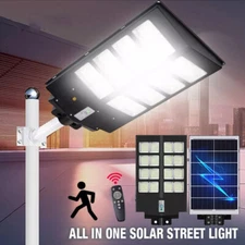 9900000000LM 3000W Commercial Solar Street Light Outdoor Dusk To Dawn Road Lamp