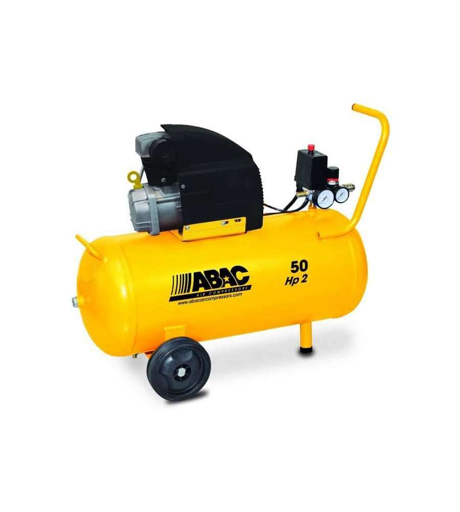 COMPRESSORE ARIA LUBRIFICATO ABAC MONTECARLO B20 SERBATOIO 50 LITRI  2 HP  19...