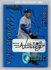 2002 Donruss The Rookies Crusade Autographs #RC-28 Victor Alvarez RC Auto /500