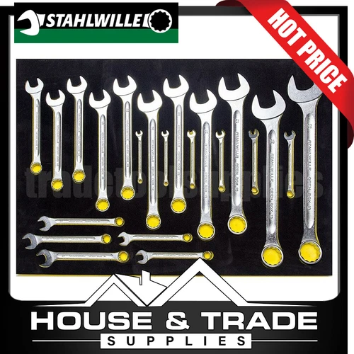 Stahlwille Spanner Set 22 Piece Combination Open Box SW13/22 TCS