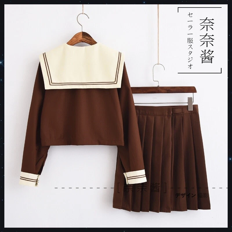 Mujeres Japonesas JK Marinero Escuela Secundaria Uniforme Traje Falda Juegos con disfraces Disfraz Conjunto  Foto 4 de 4