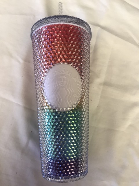starbucks butter yellow studded tumbler