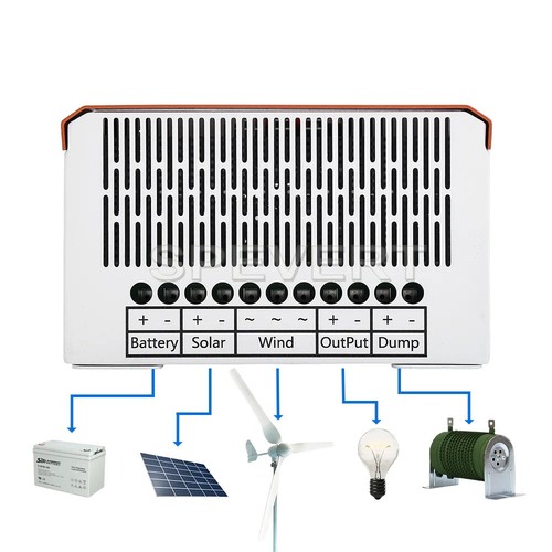 Max 3000W MPPT Wind Solar Hybrid Battery Regulator 12V 24V/48V Charge Controlle - Picture 10 of 13