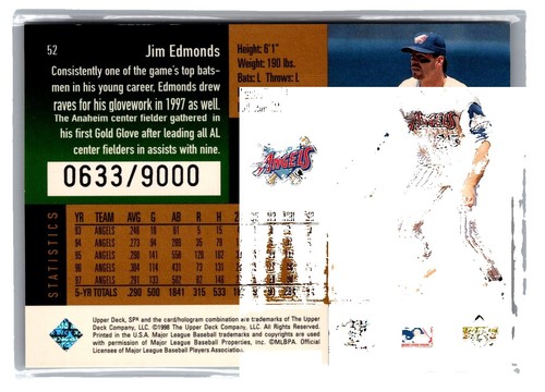 2025 Topps Archives Jim Edmonds Cyber Stats On Card Auto Anaheim 
