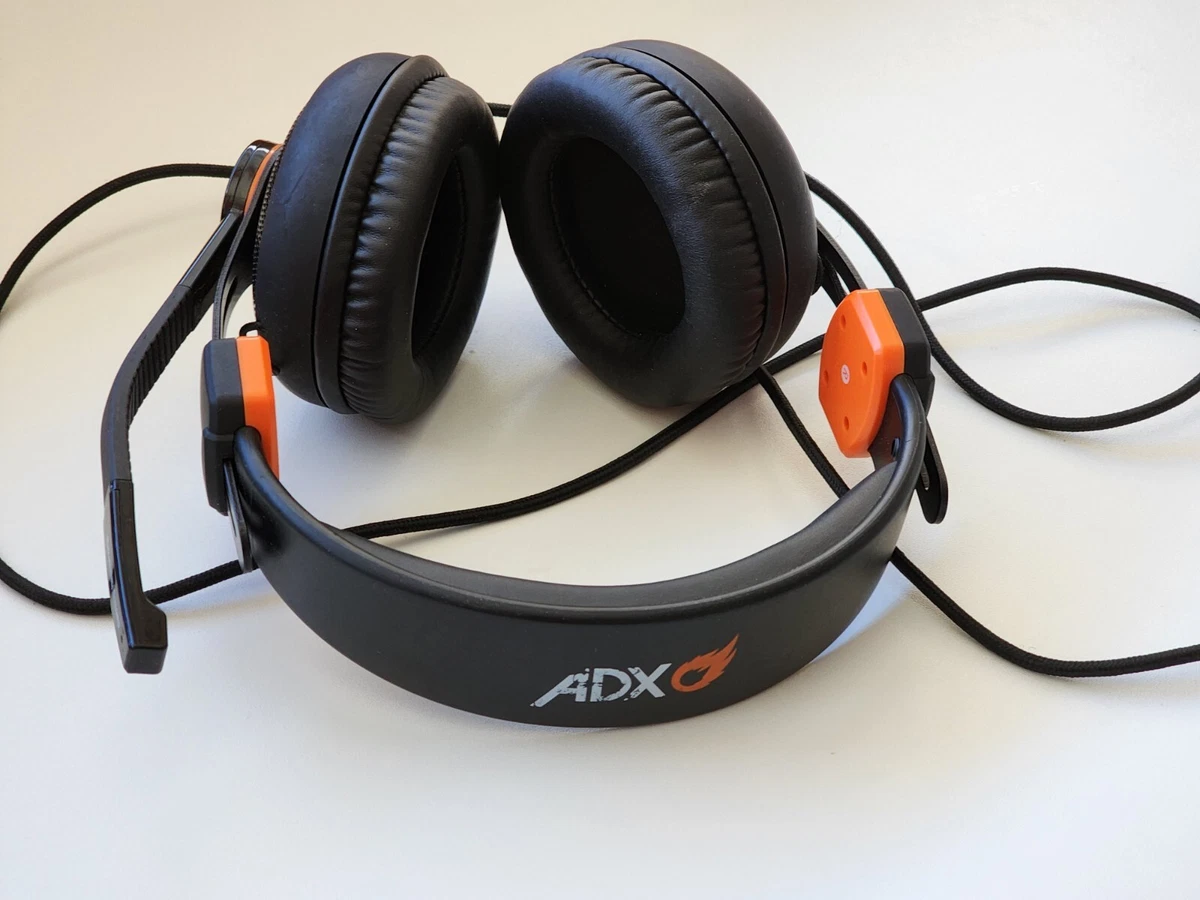 Gaming Headset ADX Firestorm A01 Wired Black Orange PC Mac Xbox One PS4