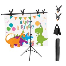 5 6.5FT Photo Video Backdrop Stand for Studio Party Adjustable Background Stand