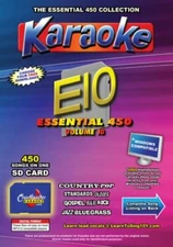 Karaoke Chartbuster Essential 450 Songs SD-Card Vol-10 Country,Standars,R&B,Rock