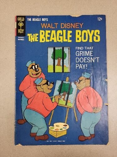 Walt Disney The Beagle Boys Grime Doesn't Pay! No. 4 November 1966 Gold Key - Afbeelding 1 van 12