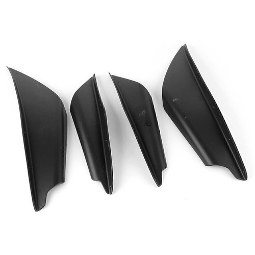 2x Front Stoßstange Canards Splitter Flossen Karosserie Spoiler Auto Kohlefaser Universal - Bild 12 von 12