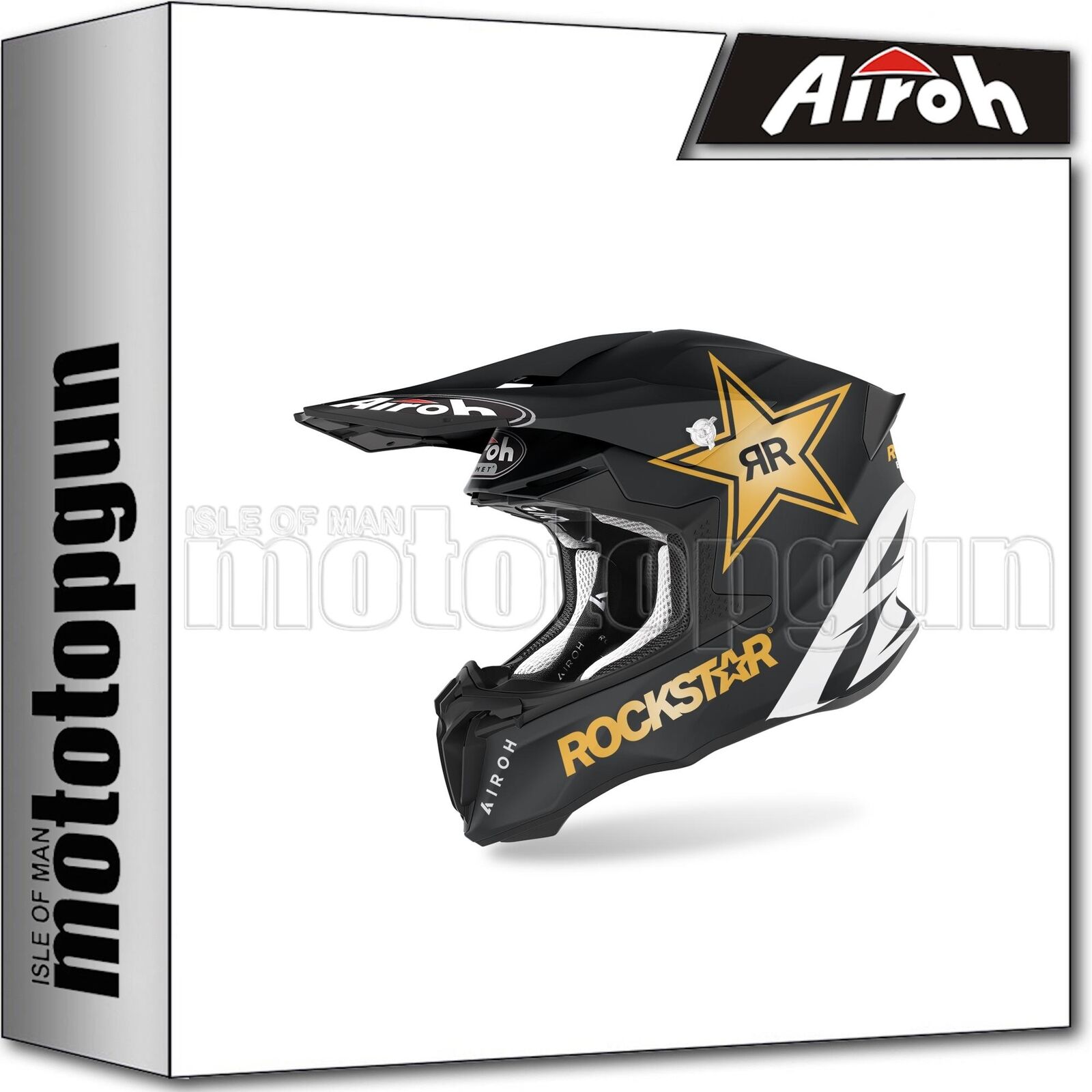 AIROH TWIST 2.0 CASCO MOTO OFF-ROAD TW222RK35 ROCKSTAR 22 S