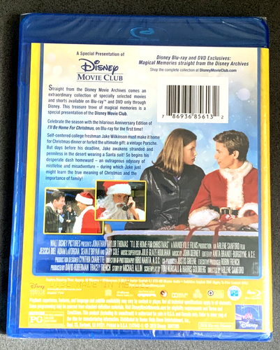 I'll Be Home For Christmas (Blu-ray) - DMC Disney Movie Club Exclusive JTT NEW - Picture 2 of 2