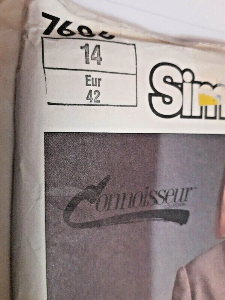 Simplicity 7686 Suit Blazer Pants Sewing Pattern Ladies 14 Wool Tweed UC Pockets - Image 3 of 4