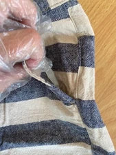 $24 Boy’s THE CHILDRENS PLACE Off White Grey Striped Light Shorts size 6 NEW