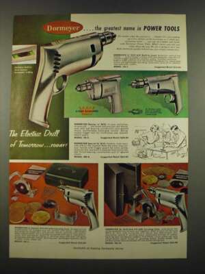 1962 Dormeyer Tool Ad - SD-7 Drill, SD-2 Drill, MD-6 Drill, Drill Kit Model DK-1